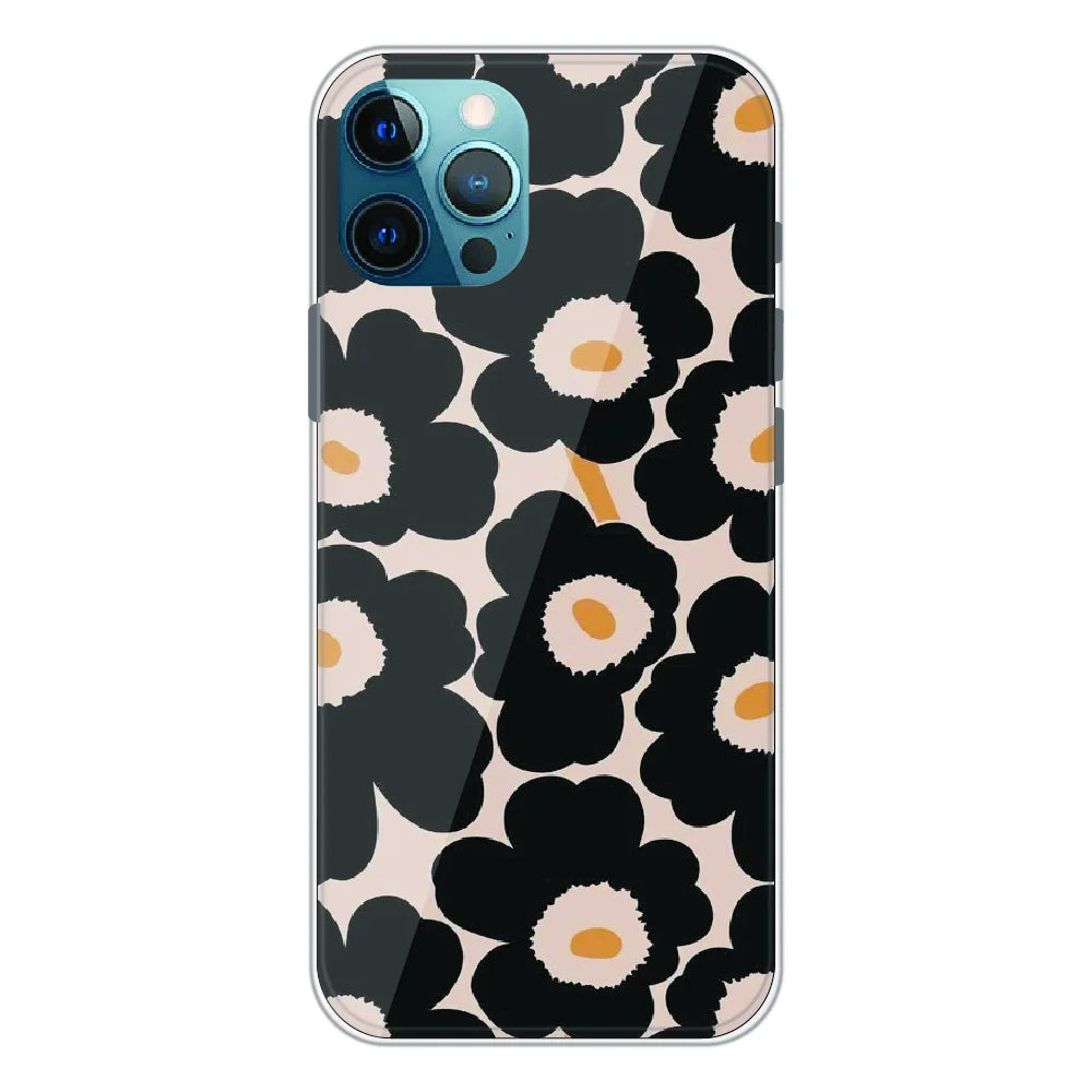 Bold Black Daisy Bloom - Printed Silicone Case For Apple iPhone 11 Pro Max