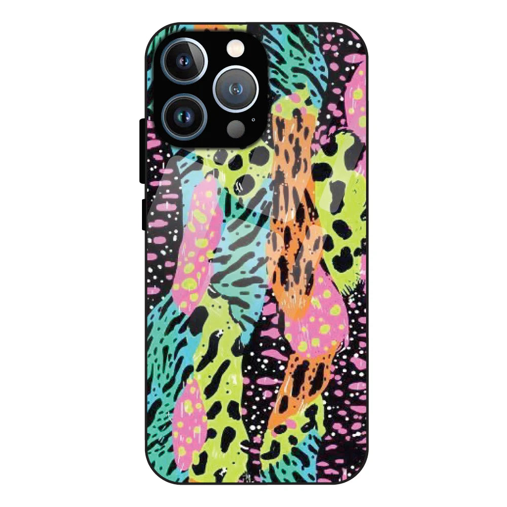 Colorful Artistic Paint Splash - Glass Case For Apple iPhone 11 Pro Max