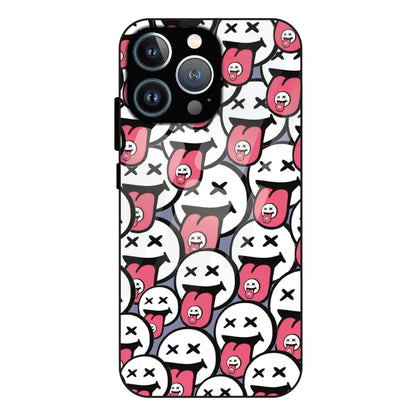 Funny Cartoon Faces - Glass Case For Apple iPhone 11 Pro Max