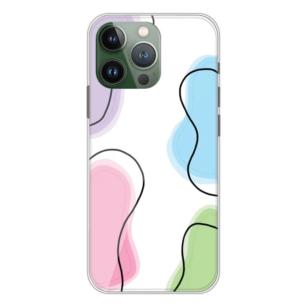 Rainbow Cow Print - Clear Printed Silicone Case For Apple iPhone Models- Apple iPhone 11 pro max