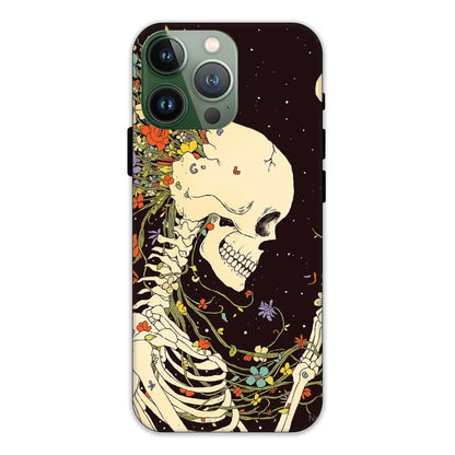 Floral Skeleton Hard Case Apple iPhone 11 Pro Max Models