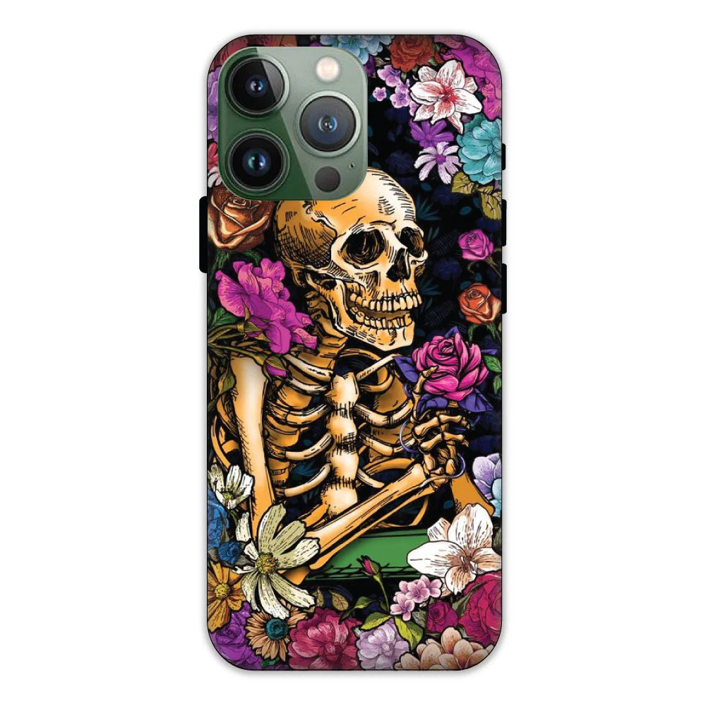 Skeleton & Flowers Hard Case Apple iPhone 11 Pro Max Models