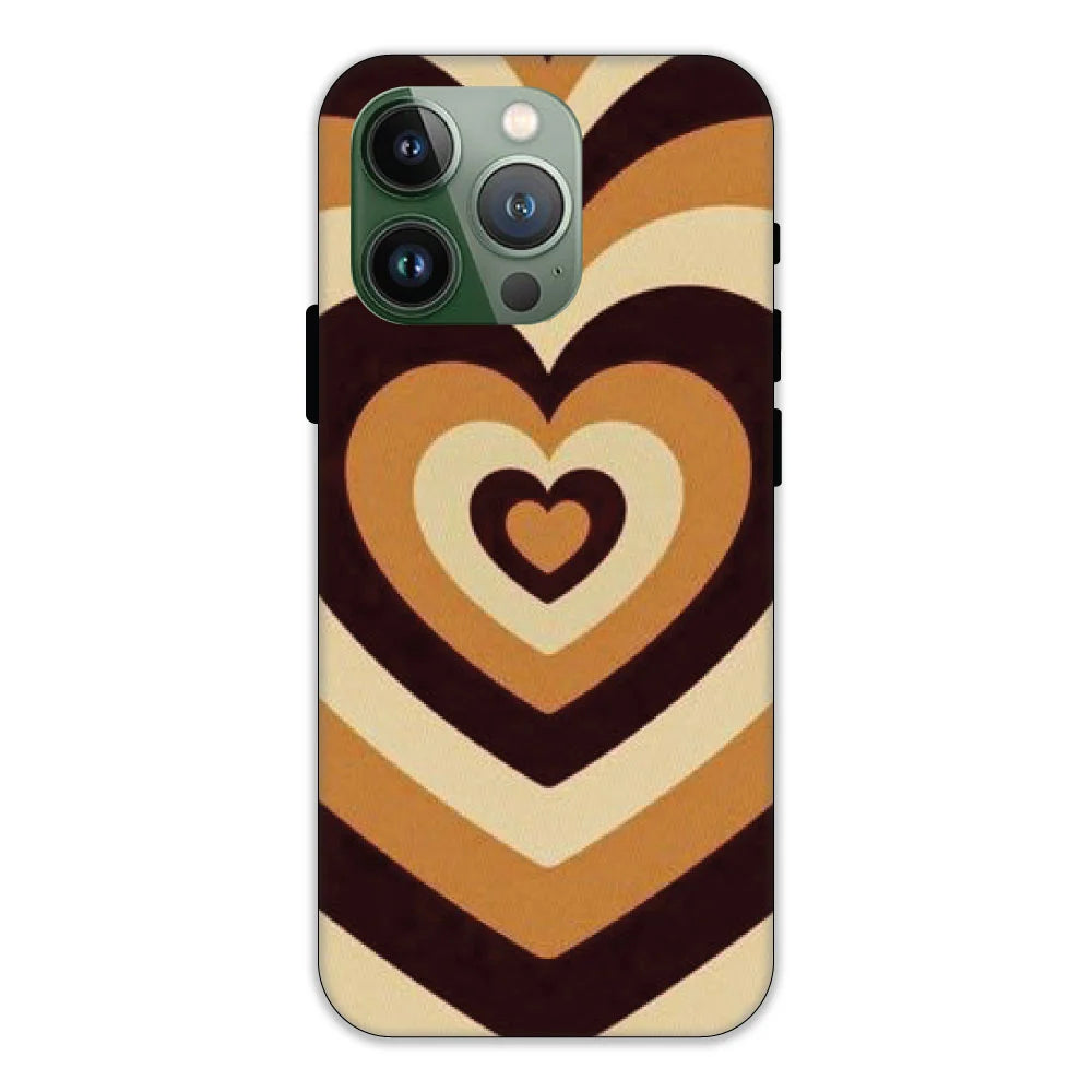 Brown Hearts Hard Case Apple IPhone 11 Pro Max Models