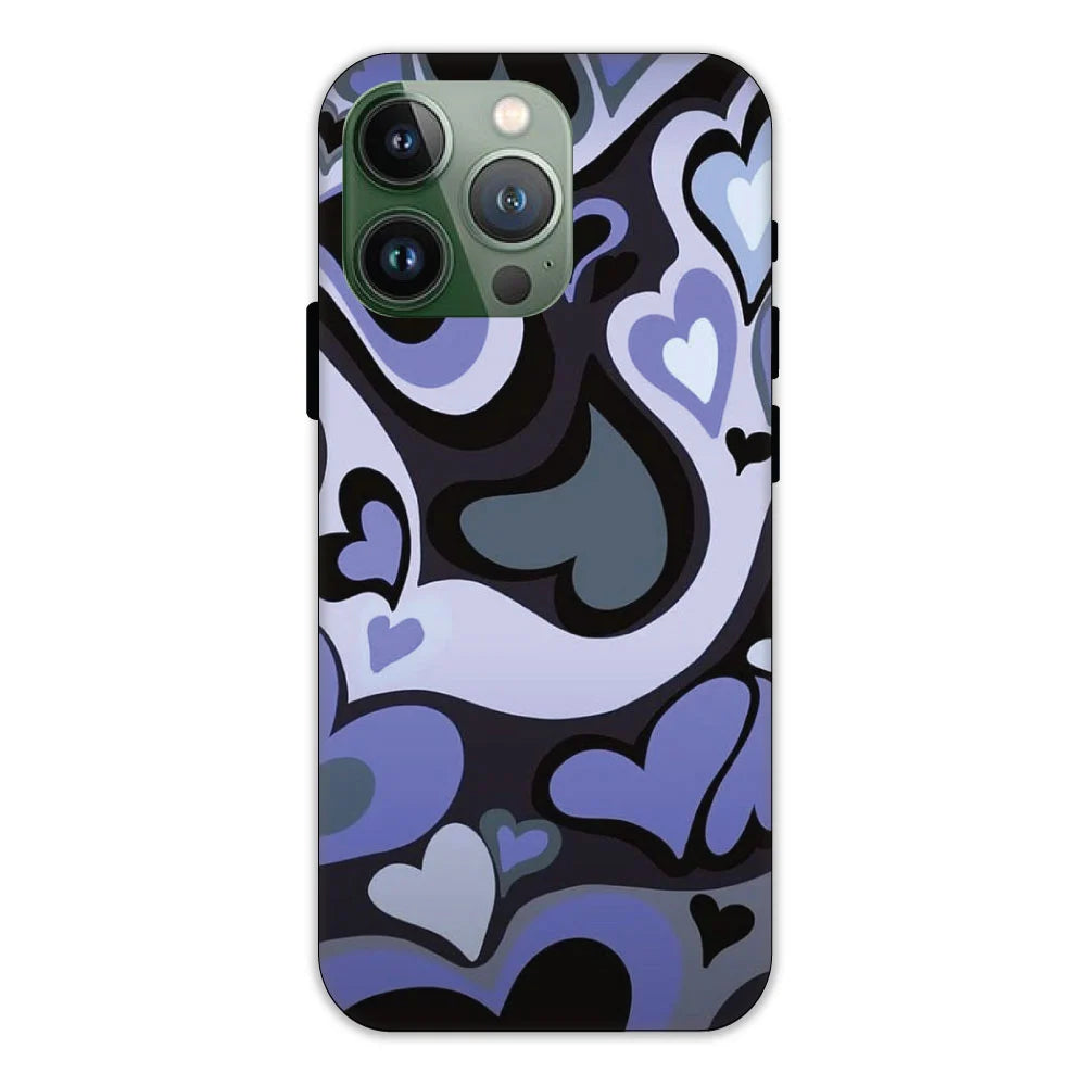 Purple Mini Hearts Hard Case Apple iPhone 11 Pro Max Models