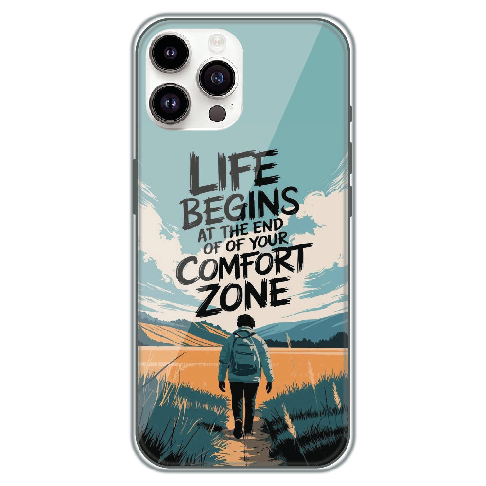 Comfort Zone Quote - Printed Silicone Case for Apple iPhone 11 Pro Max