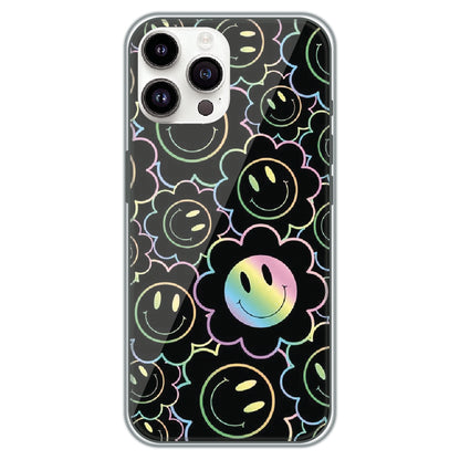 Holographic Smiley Bloom - Printed Silicone Case for Apple iPhone 11 Pro Max