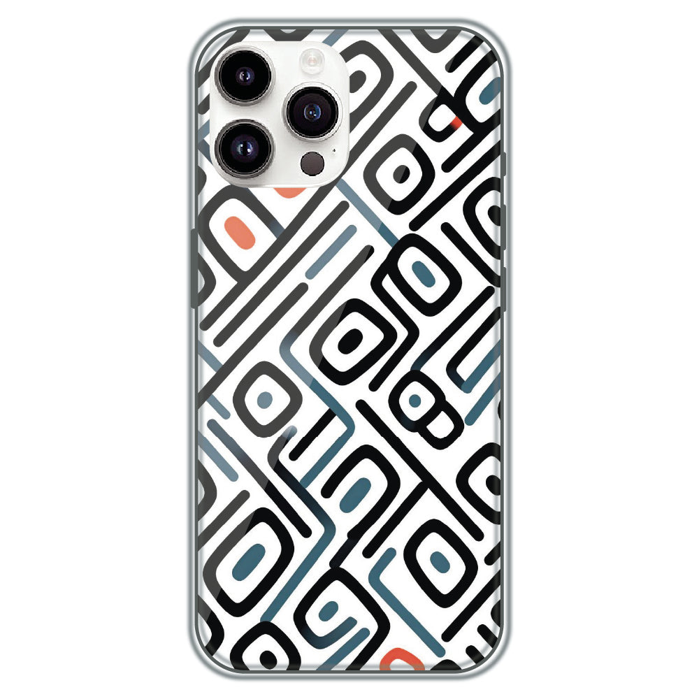 Monochrome Maze - Printed Silicone Case for Apple iPhone 11 Pro Max
