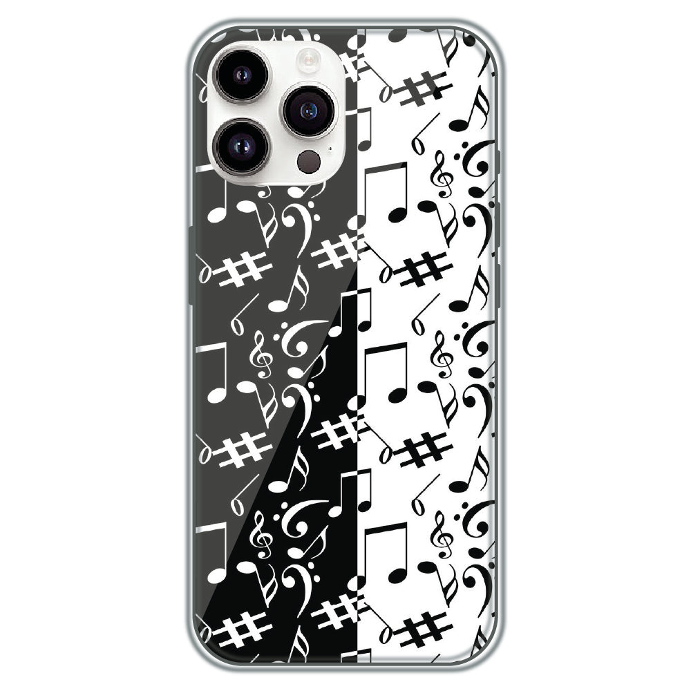 Music Notes - Printed Silicone Case for Apple iPhone 11 Pro Max