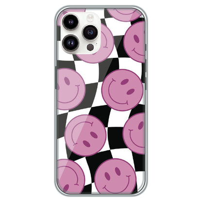 Smiley Checkerboard - Printed Silicone Case for Apple iPhone 11 Pro Max