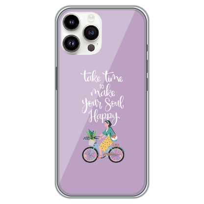 Soul Happy Quote - Printed Silicone Case for Apple iPhone 11 Pro Max
