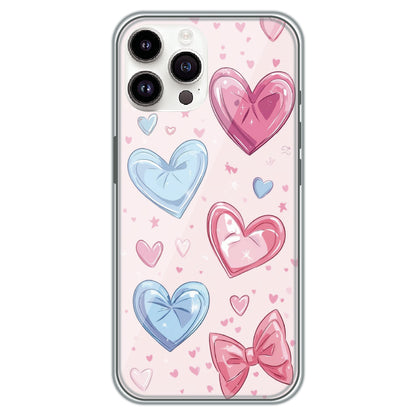 Sparkle Hearts & Bow - Printed Silicone Case for Apple iPhone 11 Pro Max