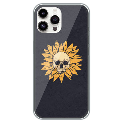 Sunflower Skull - Printed Silicone Case for Apple iPhone 11 Pro Max