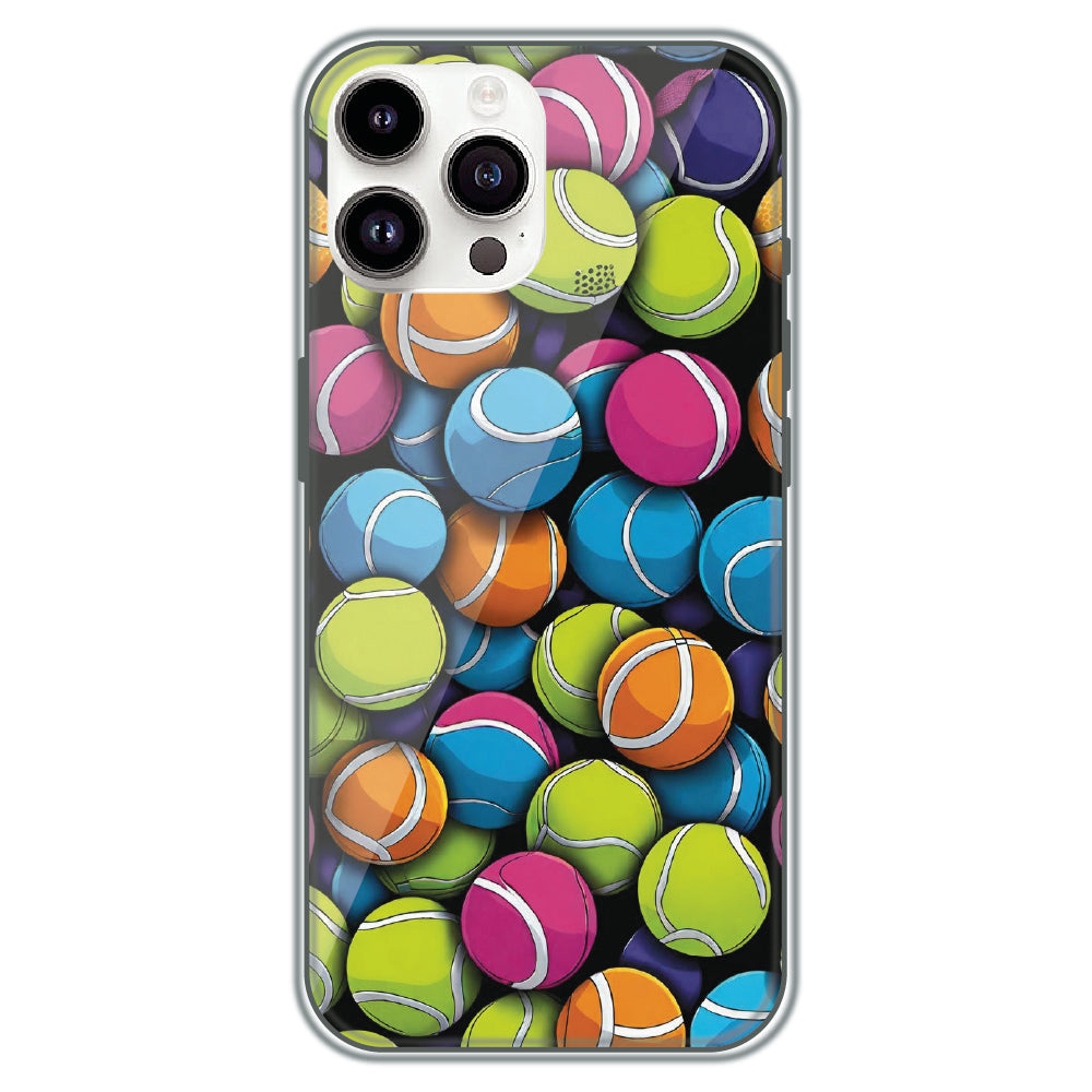 Tennis Ball Pile - Printed Silicone Case for Apple iPhone 11 Pro Max