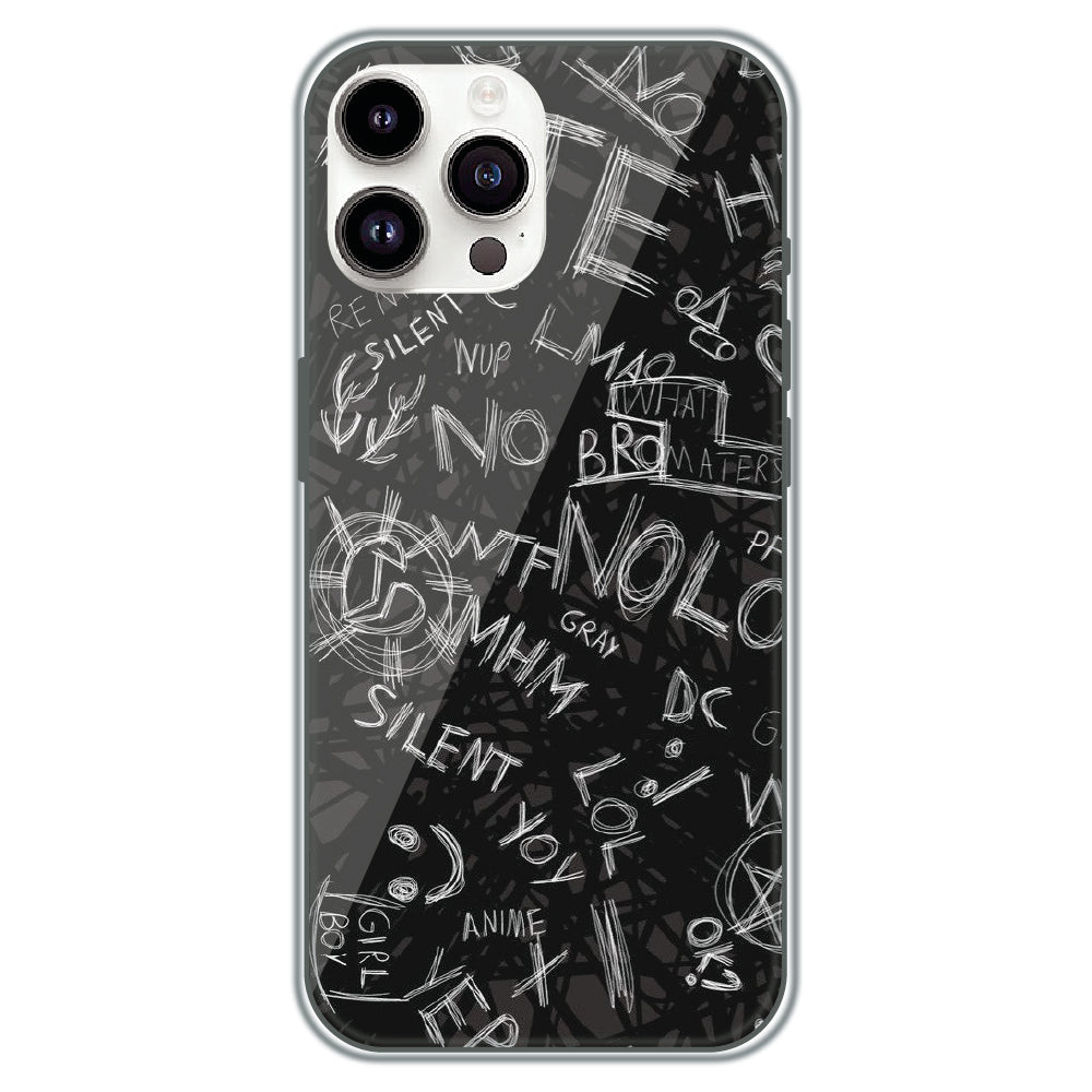 Urban Scribble Notes - Printed Silicone Case for Apple iPhone 11 Pro Max