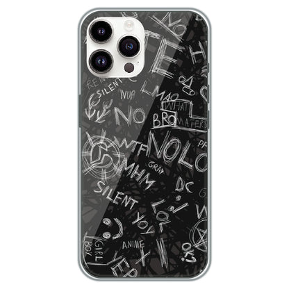 Urban Scribble Notes - Printed Silicone Case for Apple iPhone 11 Pro Max