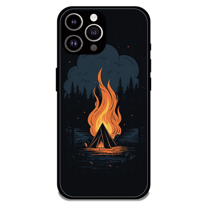 Midnight Campfire Adventure - Glossy Metal Silicone Case For Apple iPhone 11 Pro Max