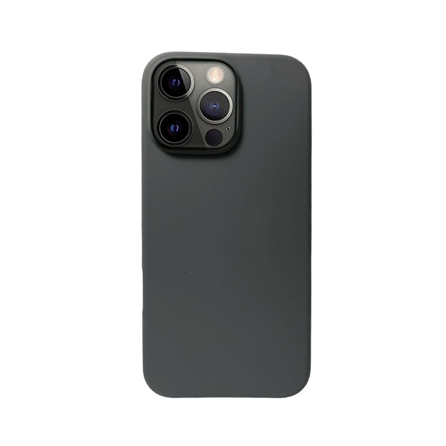 Black Liquid Silicone Case For Apple iPhone Models