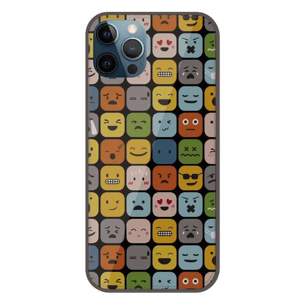 Colorful Expression Pattern - Printed Silicone Case For Apple iPhone 11 Pro Max