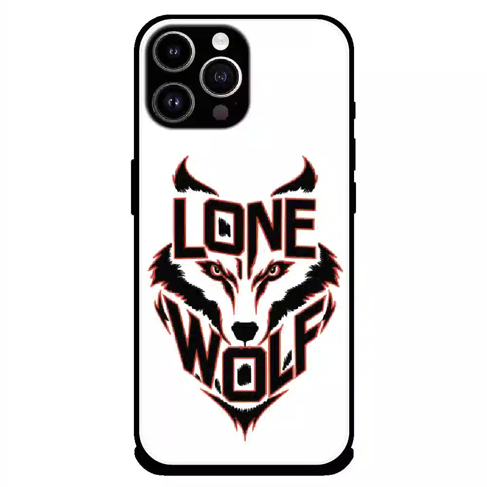 Lone Wolf Power Art - Glossy Metal Silicone Case For Apple iPhone 11 Pro Max