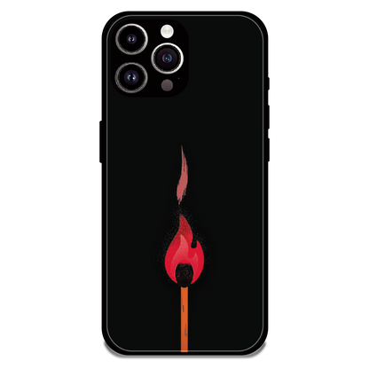 Burning Match - Glossy Metal Silicone Case For Apple iPhone 11 Pro Max