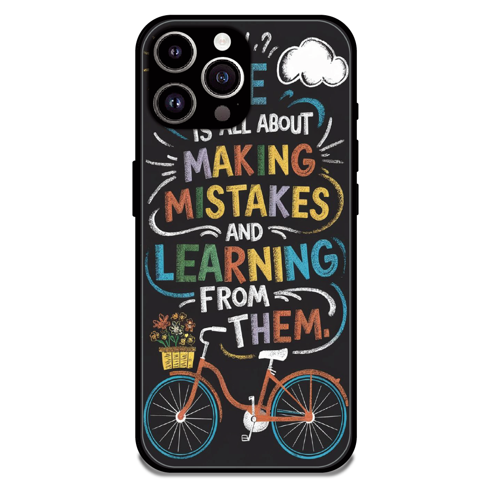 Motivational Quote Bicycle Art - Glossy Metal Silicone Case For Apple iPhone 11 Pro Max
