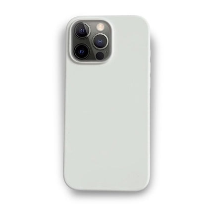 White Liquid Silicone Case For Apple iPhone Models