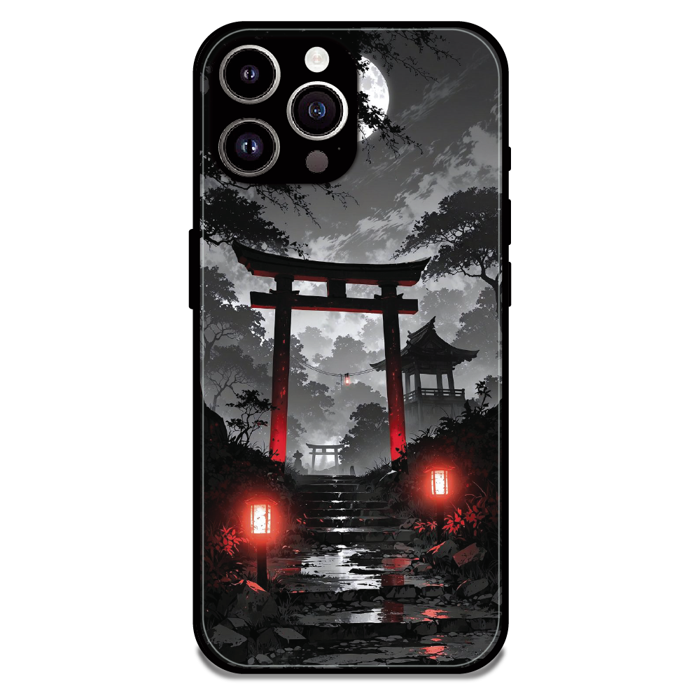 Midnight Torii Forest - Glossy Metal Silicone Case For Apple iPhone 11 Pro Max