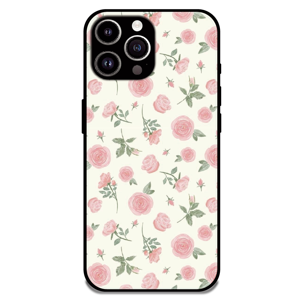 Soft Pink Rose Bloom - Glossy Metal Silicone Case For Apple iPhone 11 Pro Max