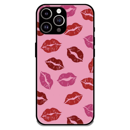 Pink Lips Pop Art Pattern - Glossy Metal Silicone Case For Apple iPhone 11 Pro Max