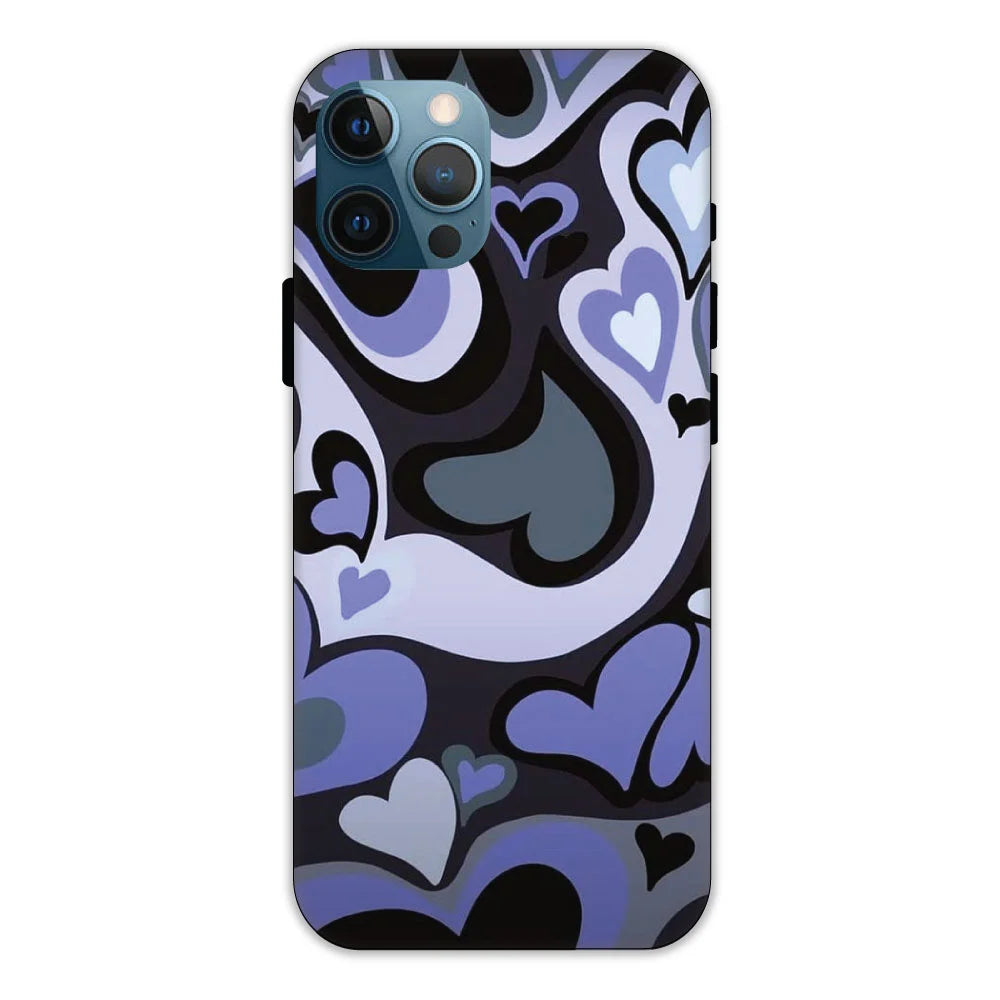 Purple Mini Hearts Hard Case Apple iPhone 11 Pro Models