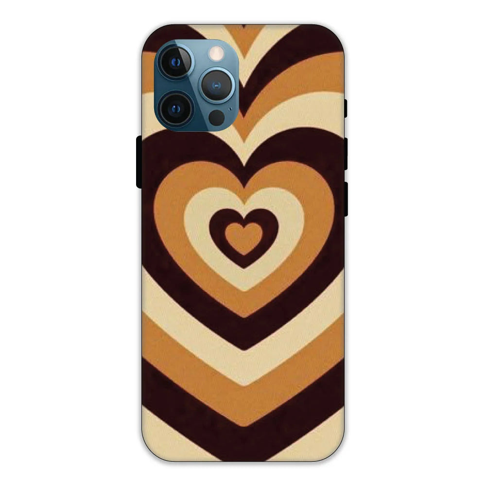 Brown Hearts Hard Case Apple IPhone 11 Pro Models