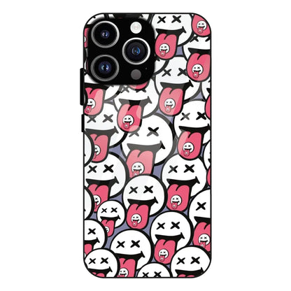 Funny Cartoon Faces - Glass Case For Apple iPhone 11 Pro