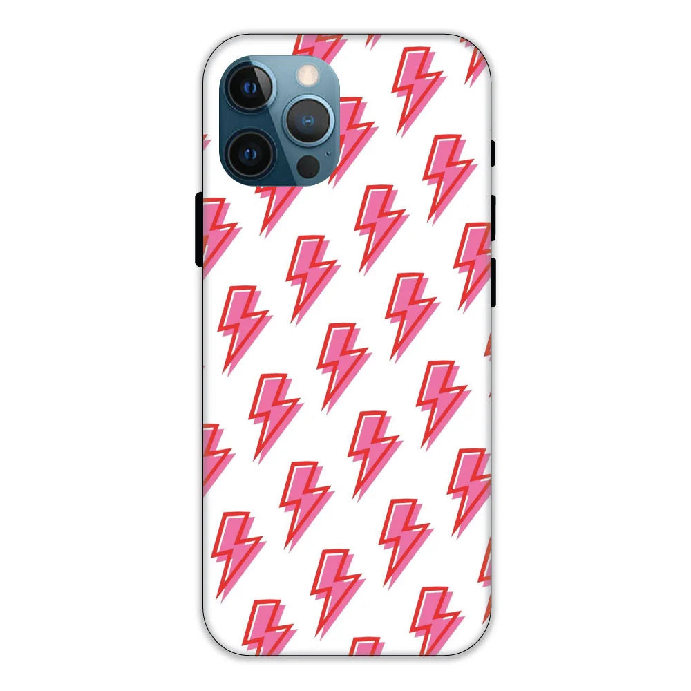 Pink Lightning Bolts Hard Case Apple iPhone 11 Pro Models