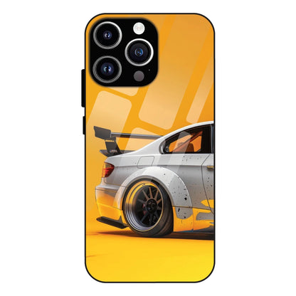 Sport Car Yellow Background - Glass Case For Apple iPhone 11 Pro