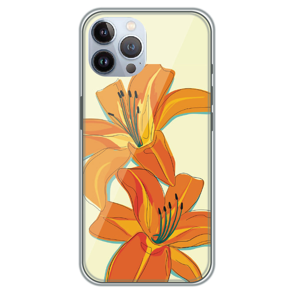Amber Lily Bloom - Printed Silicone Case for Apple iPhone 11 Pro