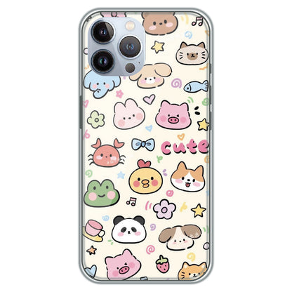 Cute Animal Friends - Printed Silicone Case for Apple iPhone 11 Pro