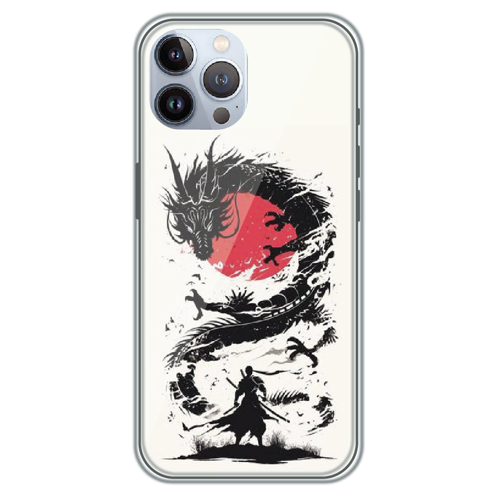 Dragon Samurai - Printed Silicone Case for Apple iPhone 11 Pro