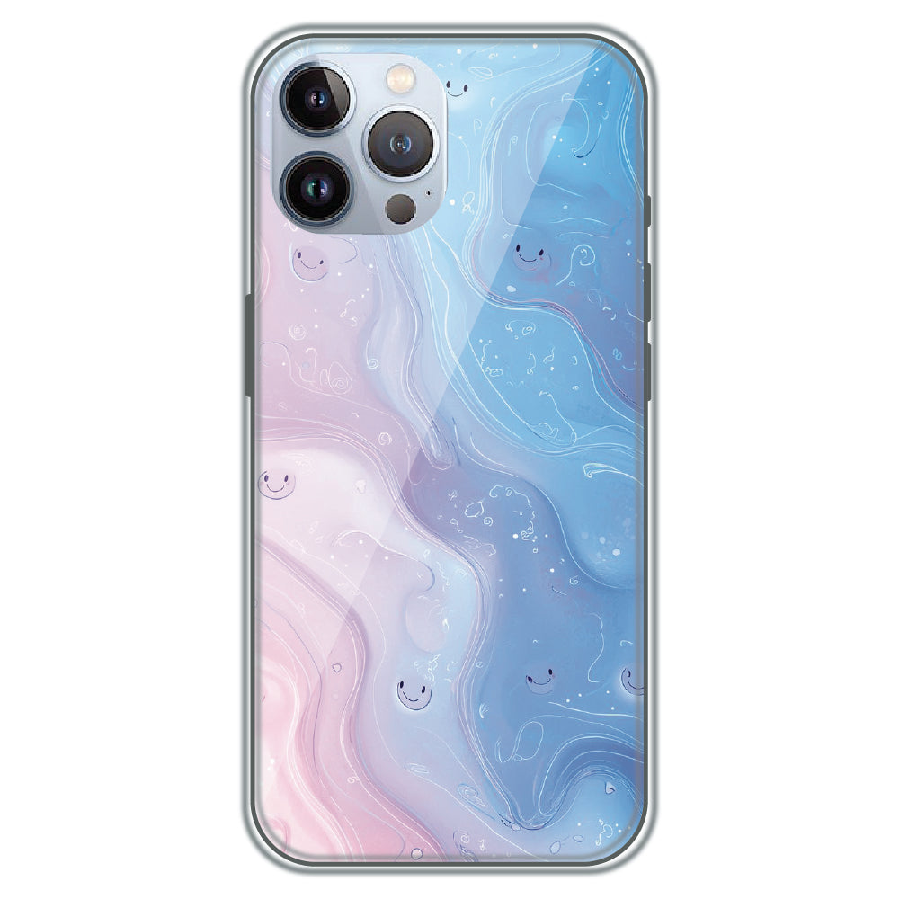 Dreamy Marble Smiles - Printed Silicone Case for Apple iPhone 11 Pro