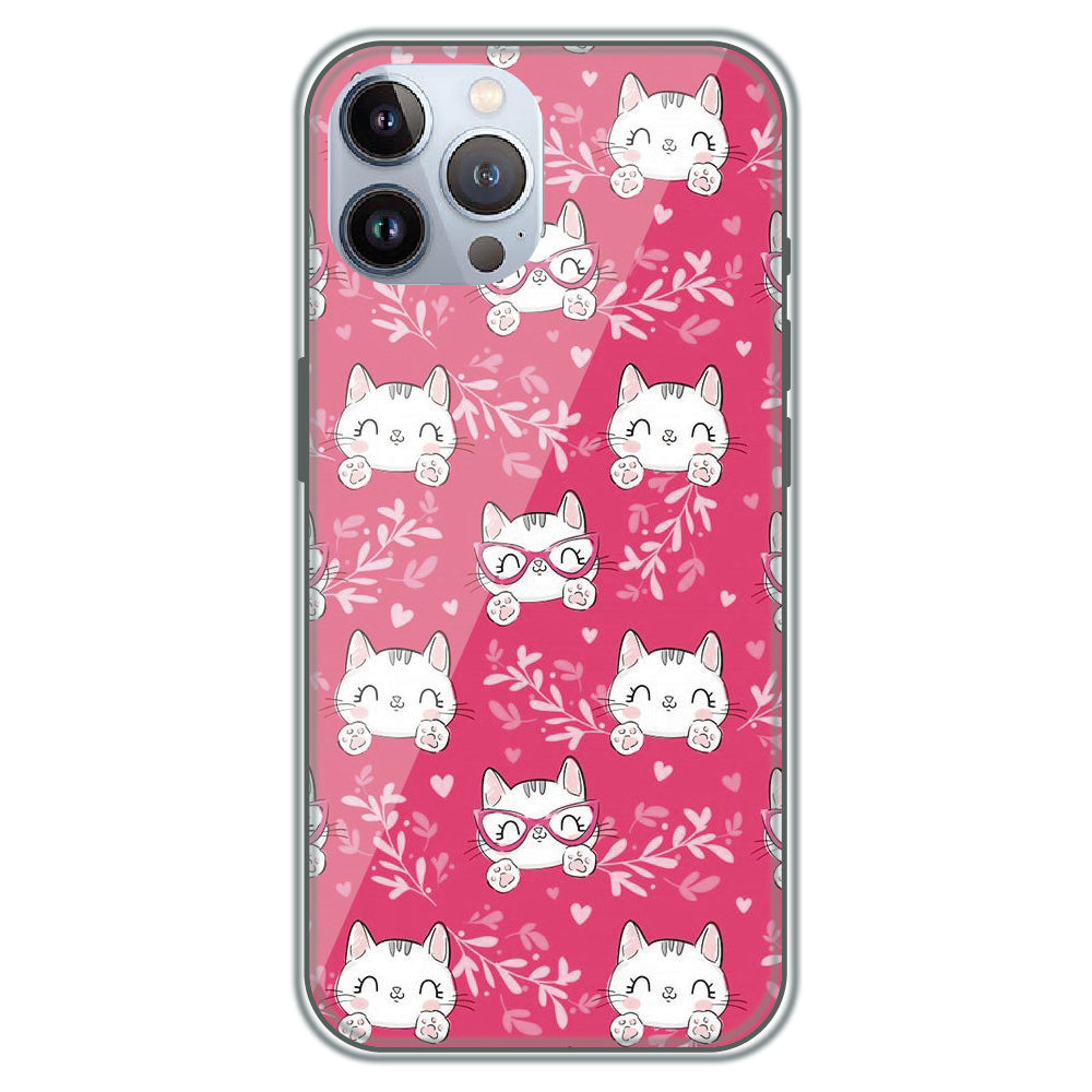 Kitty in Pink - Printed Silicone Case for Apple iPhone 11 Pro