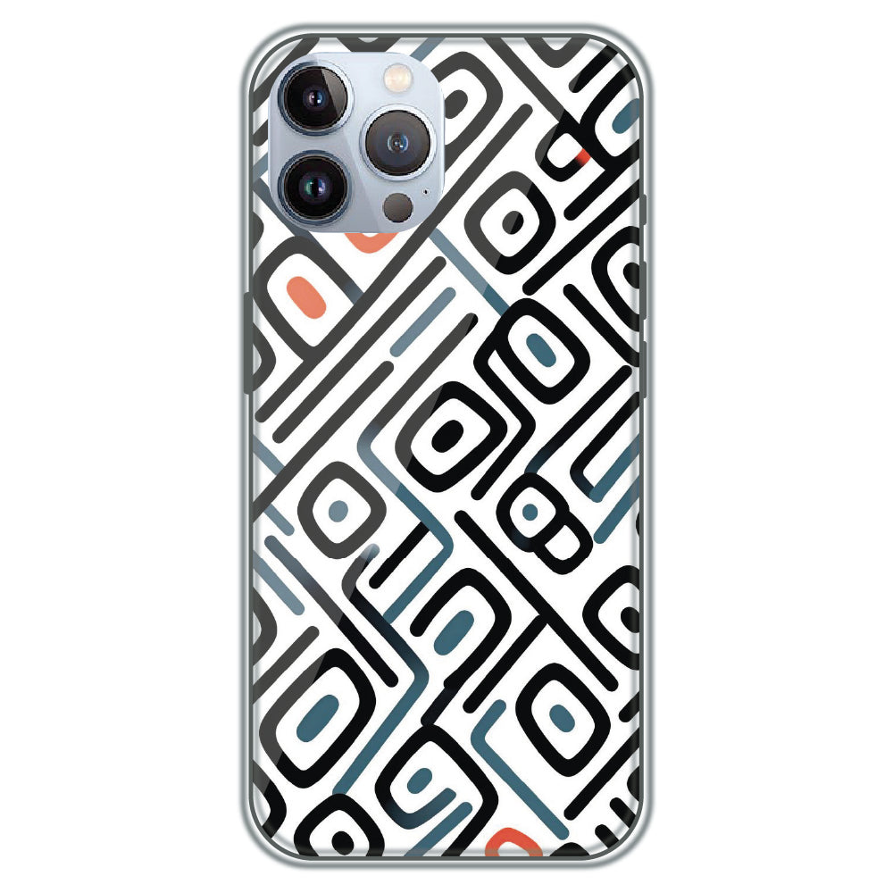 Monochrome Maze - Printed Silicone Case for Apple iPhone 11 Pro