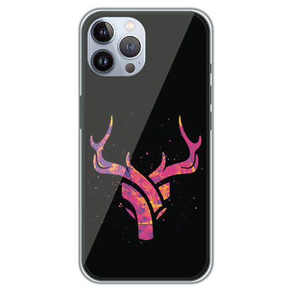 Neon Deer Antlers - Printed Silicone Case for Apple iPhone 11 Pro