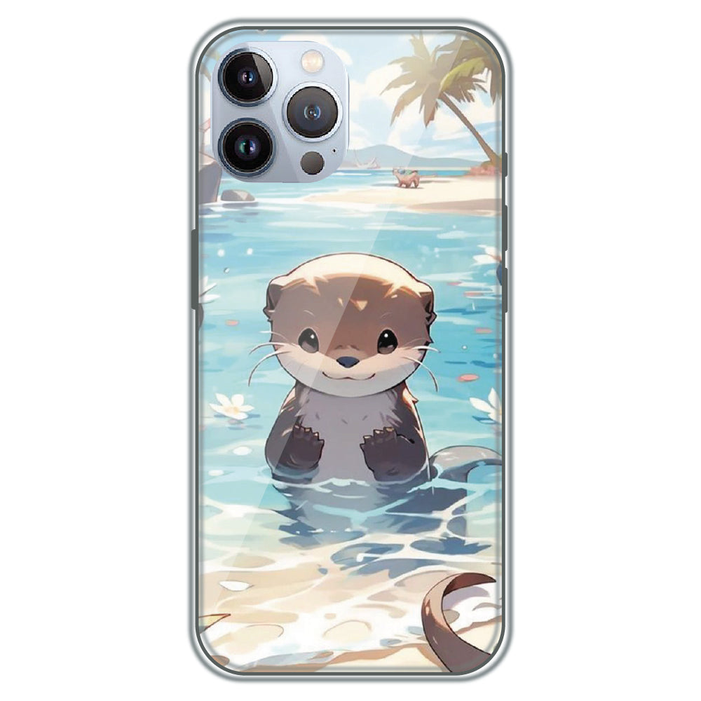 Ocean Otter Buddy - Printed Silicone Case for Apple iPhone 11 Pro