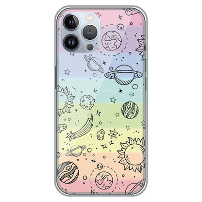 Pastel Galaxy Doodle - Printed Silicone Case for Apple iPhone 11 Pro