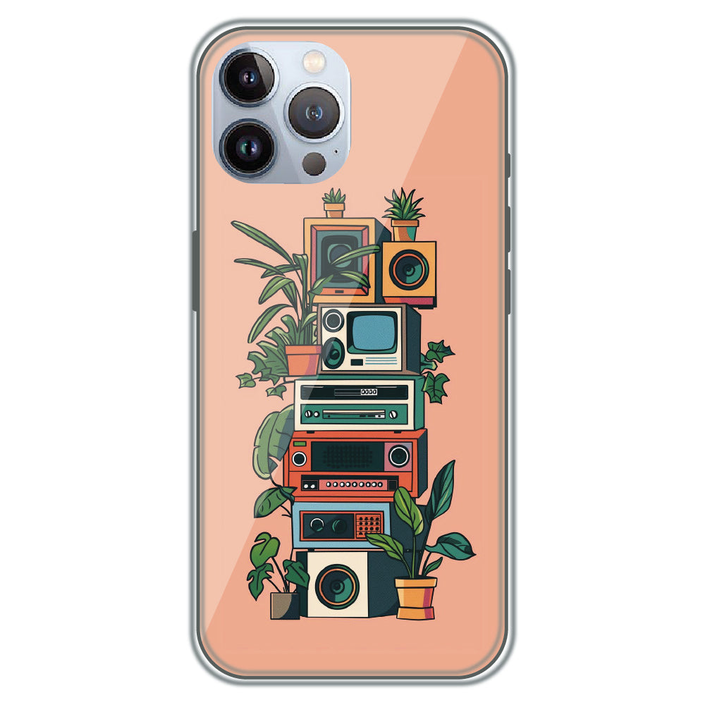 Retro Tech Garden - Printed Silicone Case for Apple iPhone 11 Pro