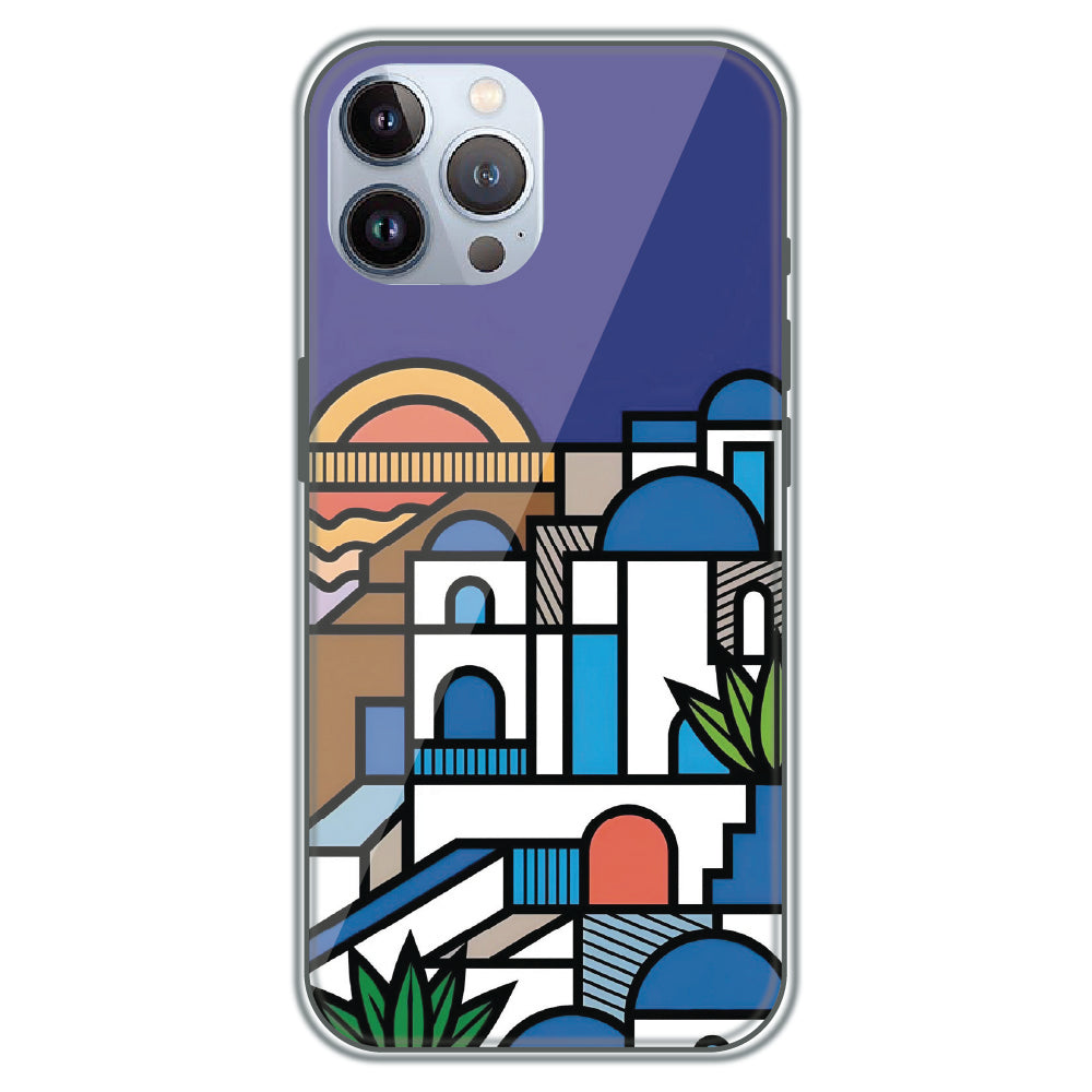 Santorini Streets - Printed Silicone Case for Apple iPhone 11 Pro