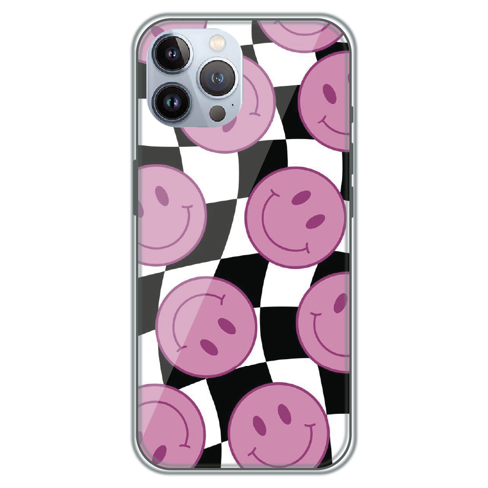 Smiley Checkerboard - Printed Silicone Case for Apple iPhone 11 Pro