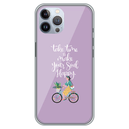 Soul Happy Quote - Printed Silicone Case for Apple iPhone 11 Pro