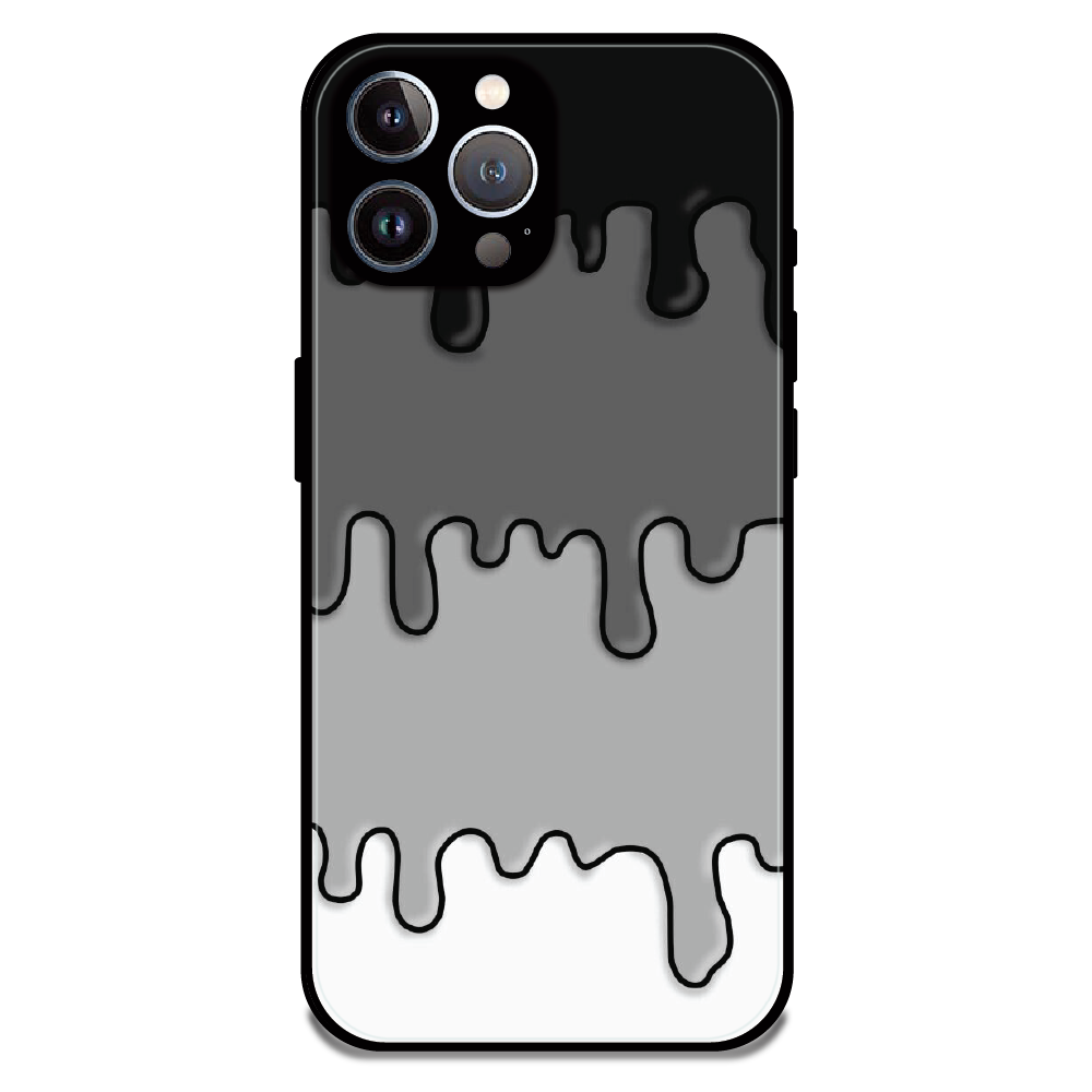 Smoky Drip Abstract - Glossy Metal Silicone Case For Apple iPhone 11 Pro