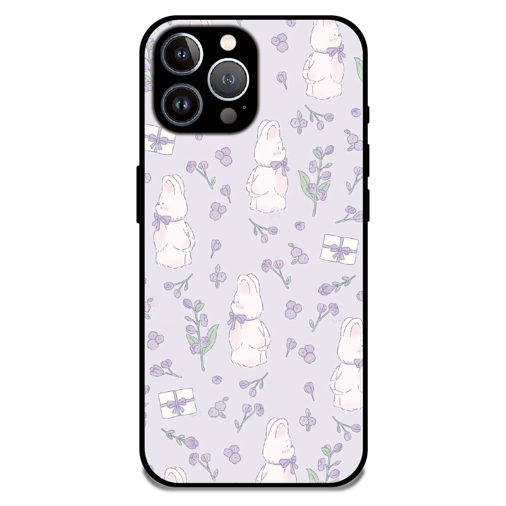 Lavender Bunny Gifts - Glossy Metal Silicone Case For Apple iPhone 11 Pro