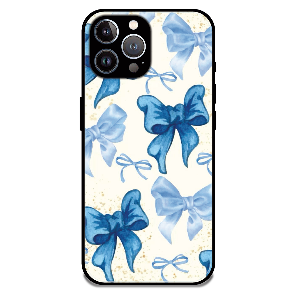 Soft Blue Bowcore - Glossy Metal Silicone Case For Apple iPhone 11 Pro